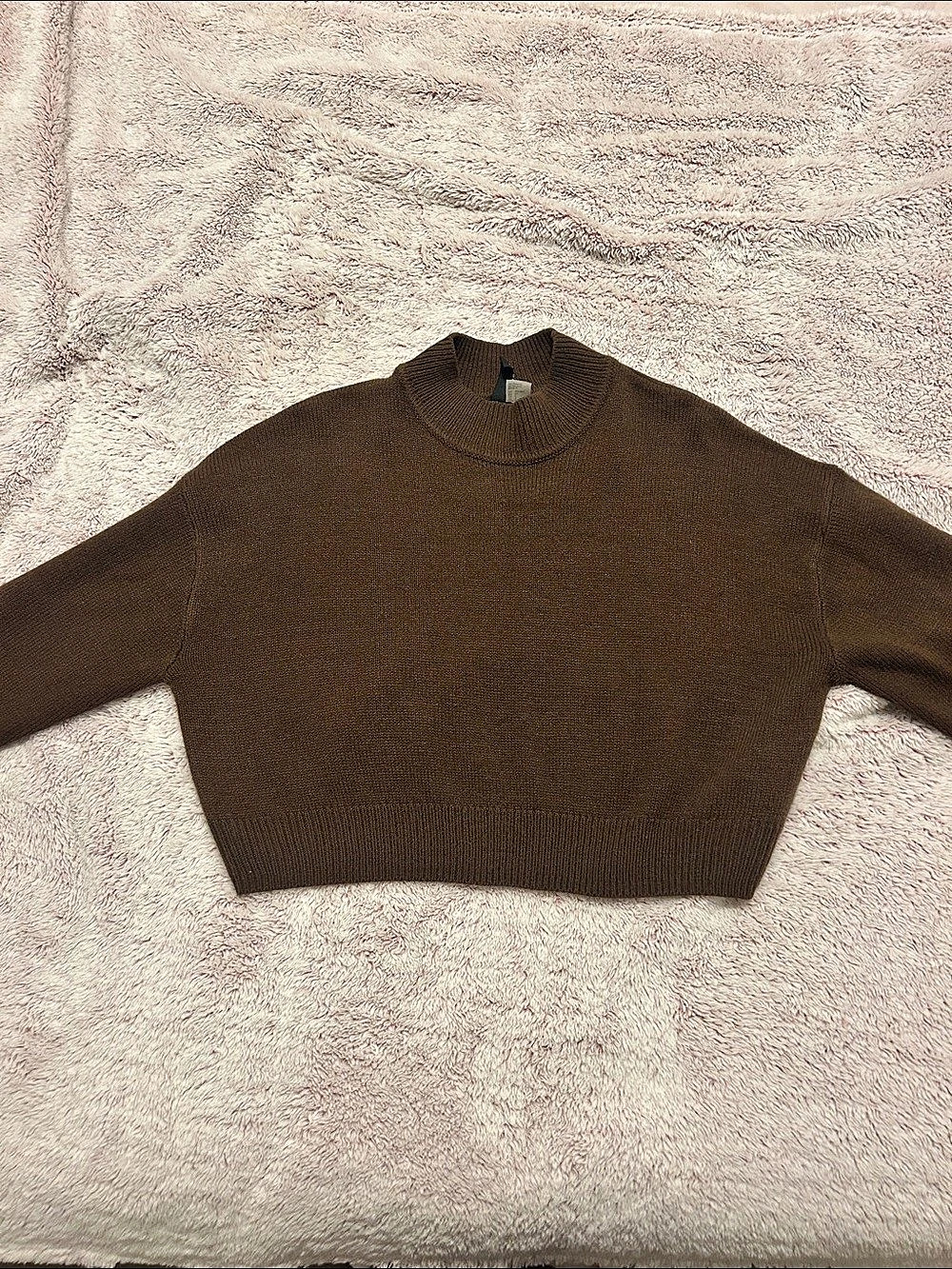 H&M Brown Wool Cashmere Crewneck Size Small